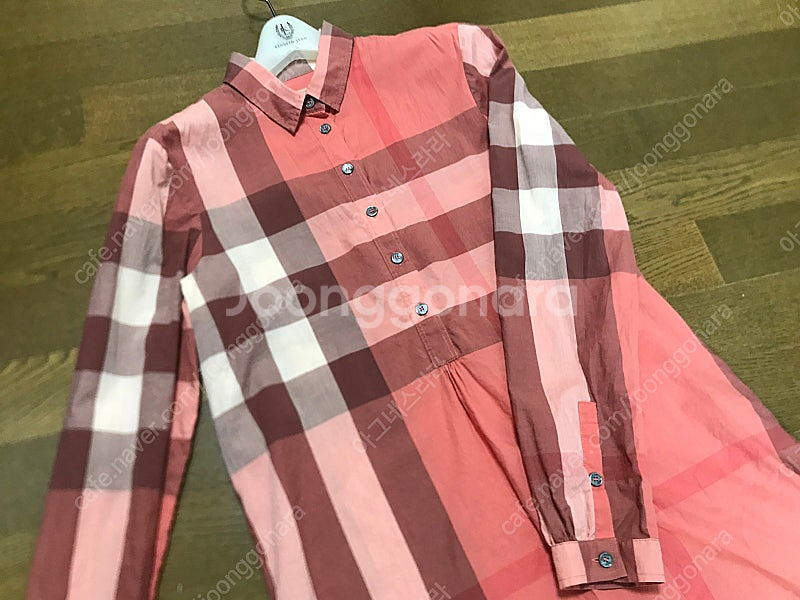 Burberry BRIT 여성 체크 남방 XS--0