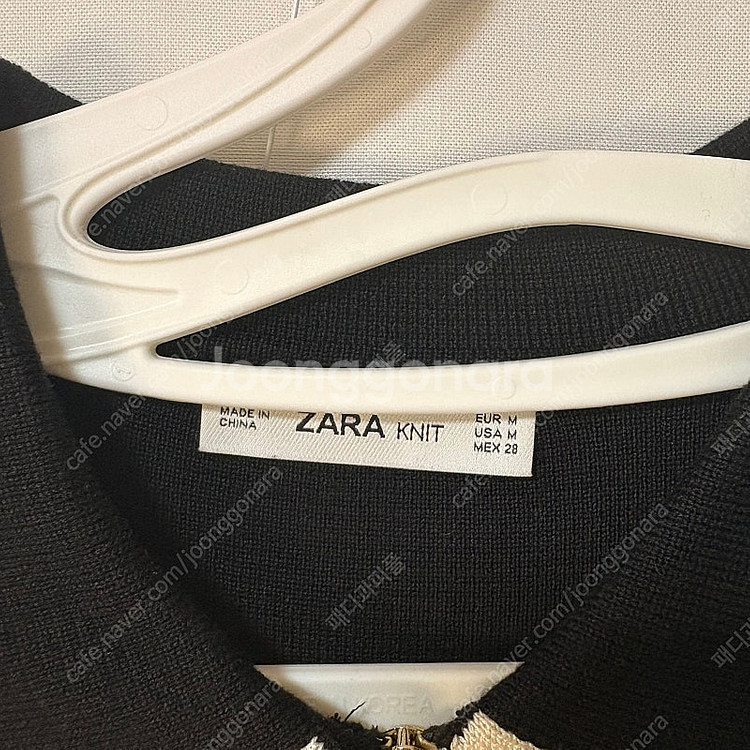 [미착용/M]자라(ZARA) 파이핑 니트 원피스--5
