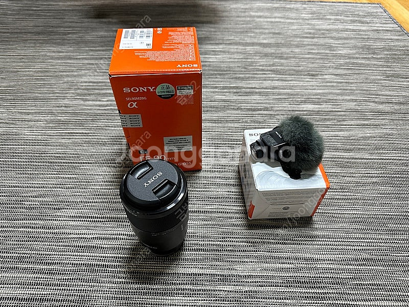 소니 SEL90M28G(90마), ECM-M1 마이크 ...--1