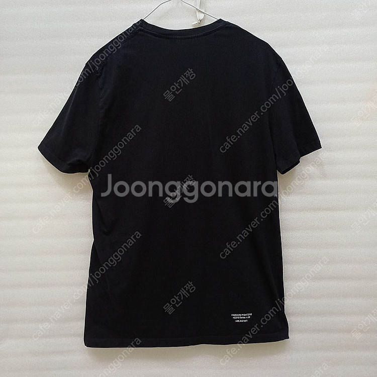 택포 국내정품 닐바렛 면 라운드 반팔 티 남성 XS ~ S 블랙 순면 사랑봉봉--1