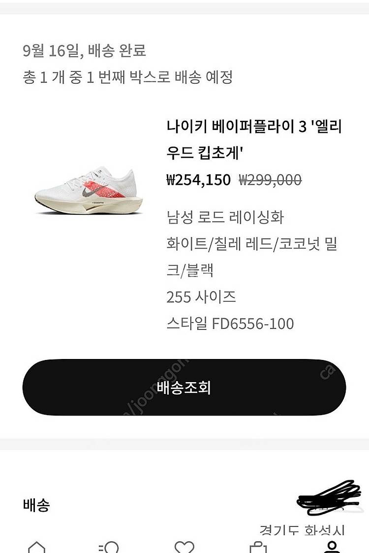 나이키 베이퍼플라이 3 킵초게 255mm--4