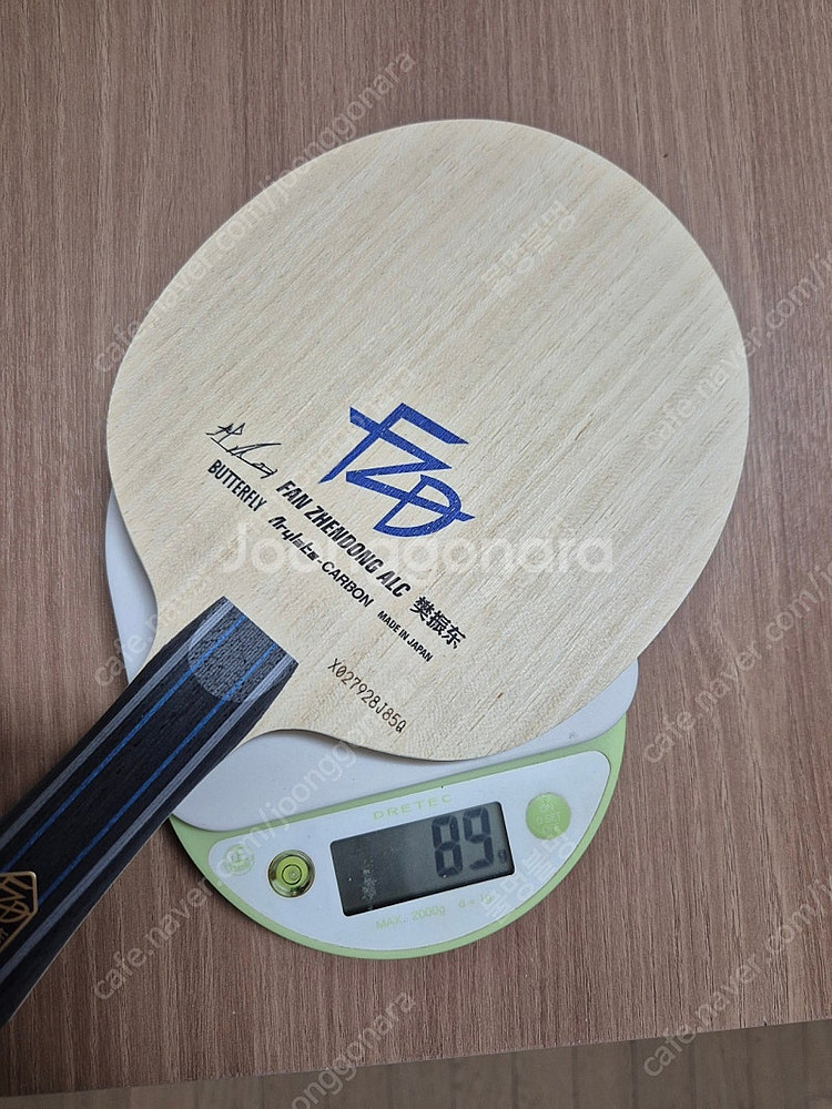 탁구채 버터플라이 판젠동 ALC 라켓 + G-1러버--4