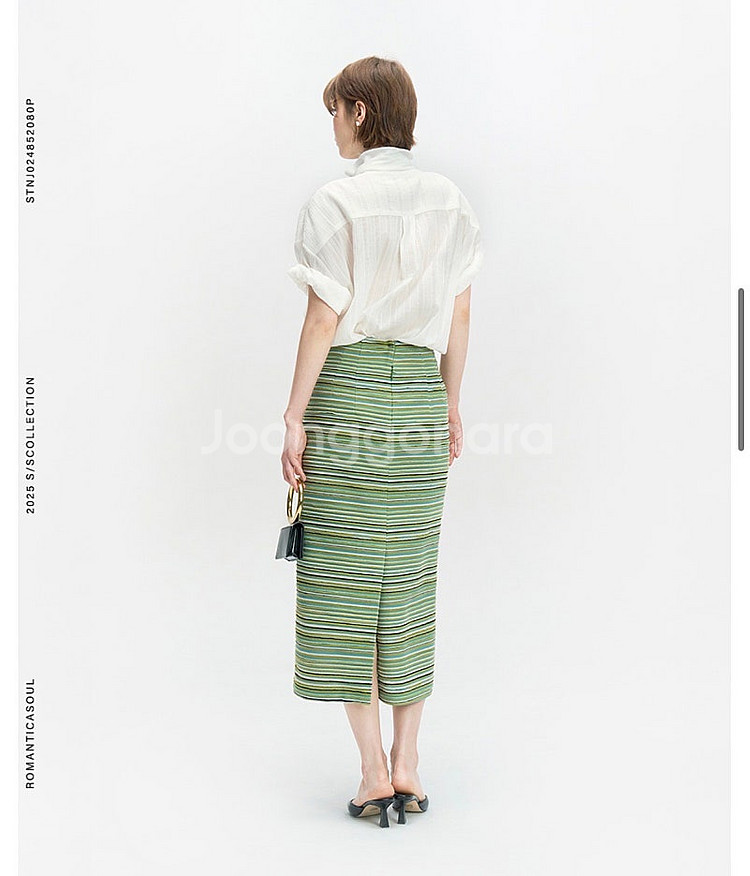 [로맨티카소울] 스커트 DUNE POP STRIPE--8