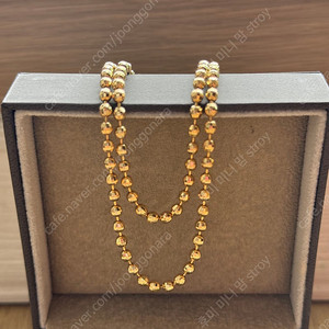 14k 옐로우골드 3mm 컷팅 미러볼 목걸이(3.7돈)