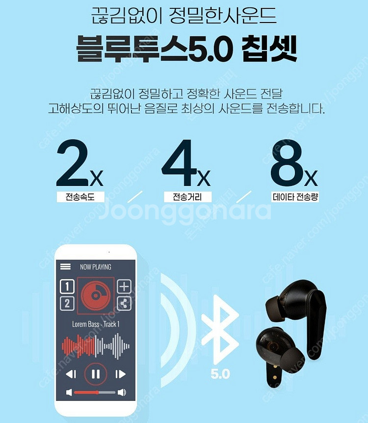 액센 SK106 듀얼 게이밍 TWS 완전 무선 이어폰 ...--7