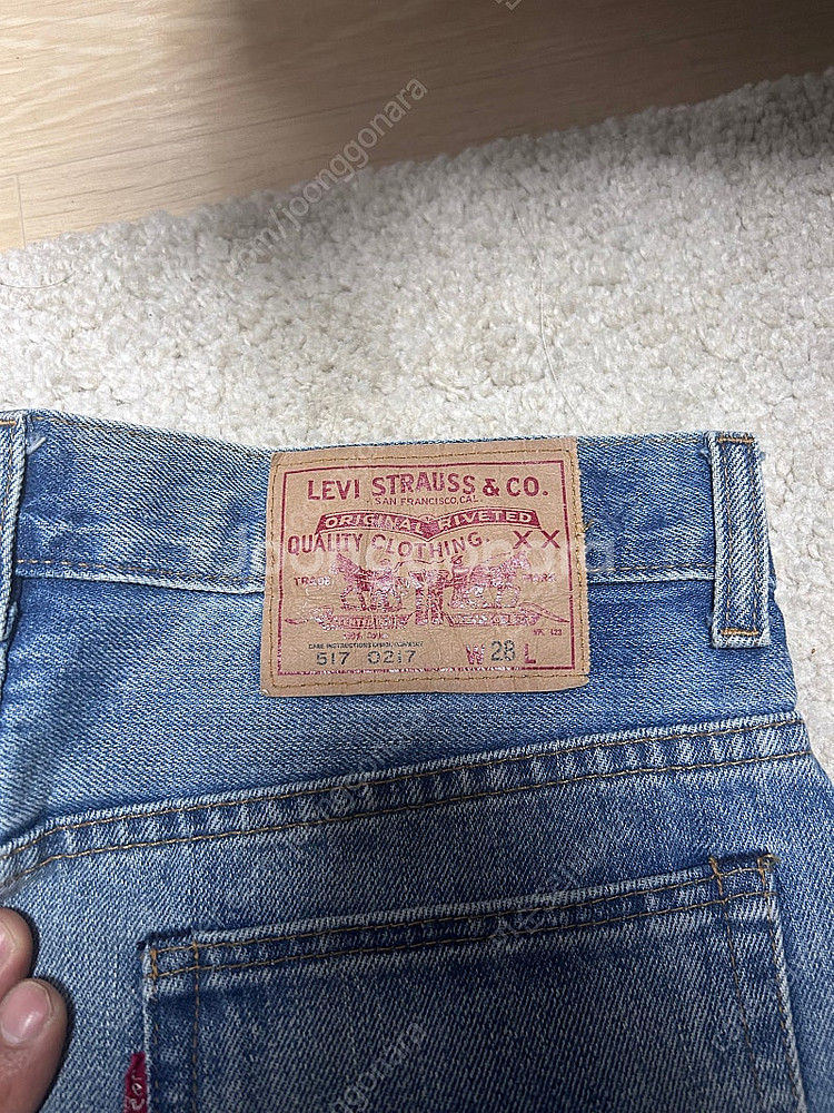 lvc517 리바이스517 w28사이즈 중청워싱 판매합니다. 아나토미카마릴린,풀카운트--2