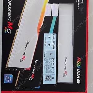 [수원/직거래] G.SKILL DDR5 PC5-48000 CL30 RIPJAWS M5 RGB 화이트 [64GB (32GB*2)] (6000)