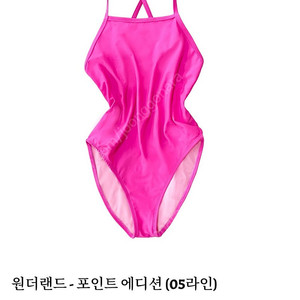 풀타임 핫핑크 원피스 수영복 스몰 (강습용/휴가용) 졸린 디자인