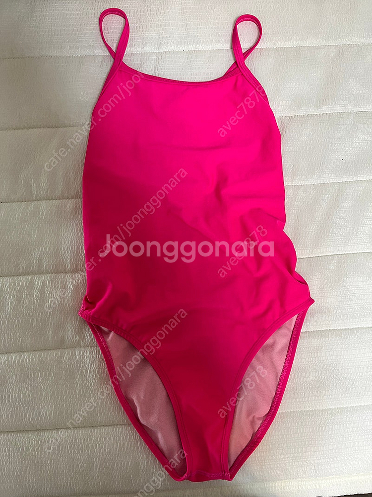풀타임 핫핑크 원피스 수영복 스몰 (강습용/휴가용) 졸...--4