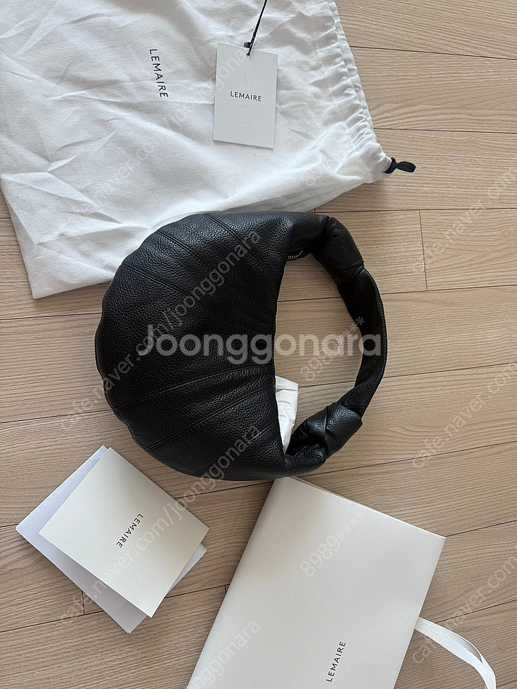 르메르 포춘백 미니 그레인레더 새상품--2