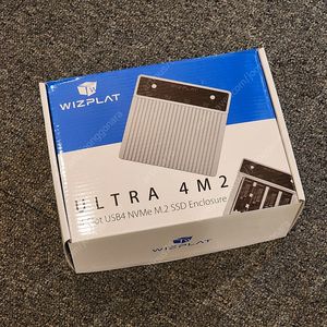 위즈플랫 ULTRA 4M2 4베이 USB4 썬더볼트 4 NVMe M.2