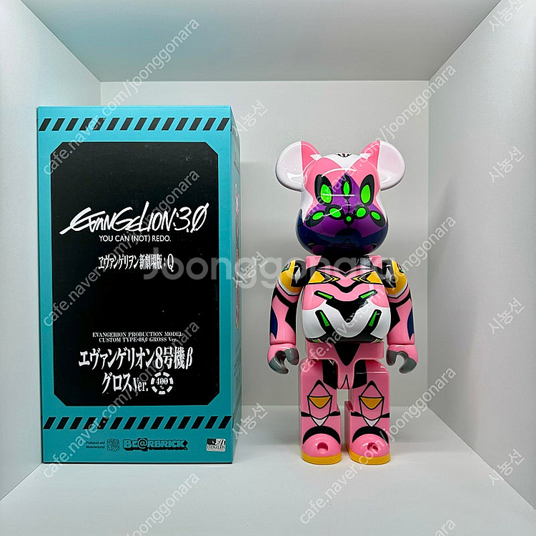 베어브릭 에반게리온 8호기 베타 글로스 버전 400% (Evangelion Unit 08 Beta Gloss Ver...--0
