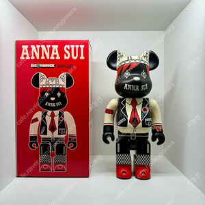 베어브릭 안나수이 Bearbrick x Anna Sui Red and Beige 400%