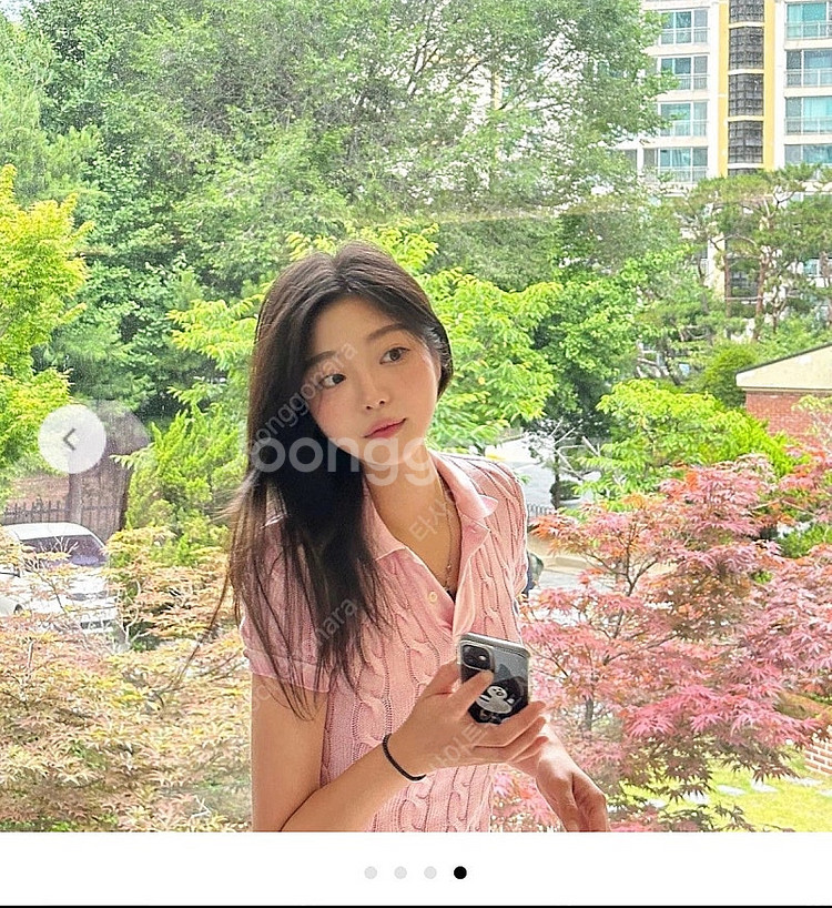 (단종색상)폴로 랄프로렌 여성 카라넥 꽈배기 반팔 니트...--4