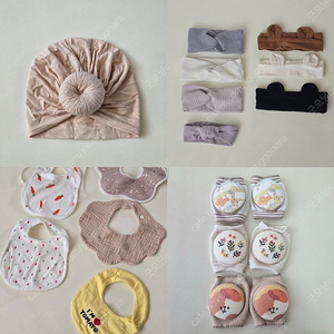 [ 아기 용품 ] 디어딜리 도넛 터번 보넷 / 아기 턱받이 / 치발기 / 모윰 쪽쪽이 / 프리그 쪽쪽이 / 아기띠 / 블루마마 이유식 스푼 숟가락 / 말랑베이비 고리 장난감