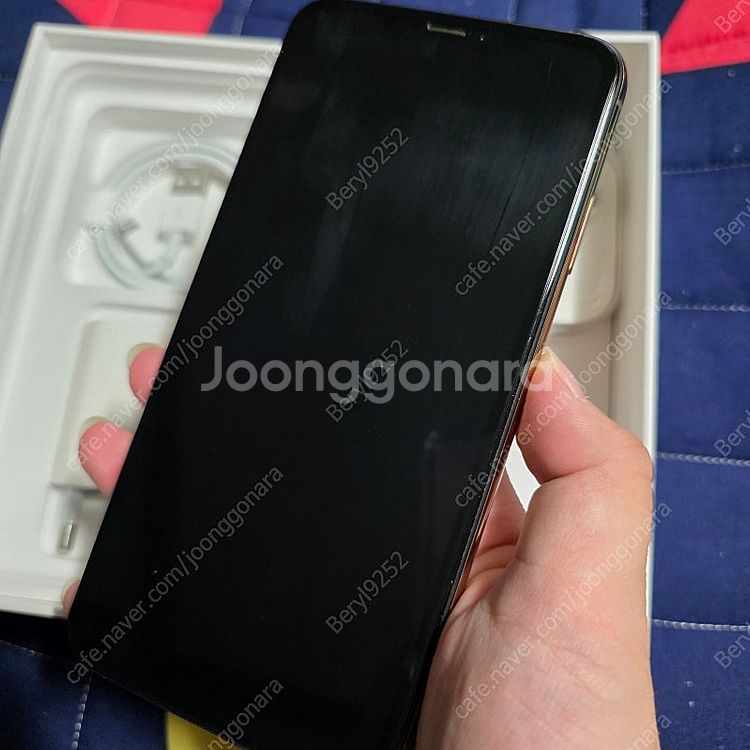 아이폰 XS MAX 512GB 골드 배터리 87--0