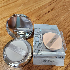 에이지 20's 팩트 glass 본품(사용)+ 리필 만원