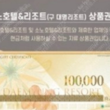 [매입]소노호텔&리조트 상품권( 구 대명 상품권) 10% 할인율로 구합니다 - 업자 아닌 개인이에요