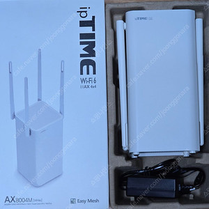 [미사용] IPTIME AX8004M WIFI 화이트 공유기 팝니다.