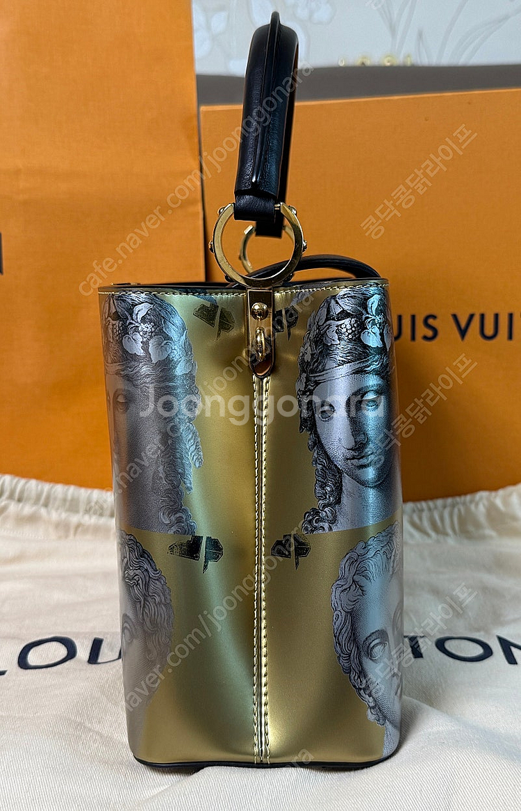 루이비통 카퓌신MM 포르나세티 컬렉션 토트 숄더백--4