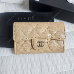 (미사용 완전새상품 25.7구매) 샤넬 클똑 베이지+은장