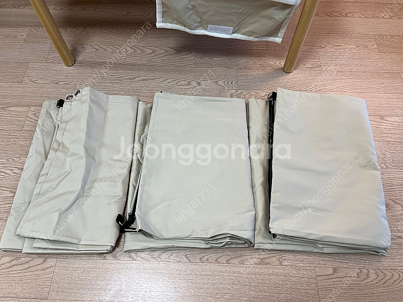 클래식잭100 텐트 풀세트 우드랩핑폴대 풀어닝포함^^--2