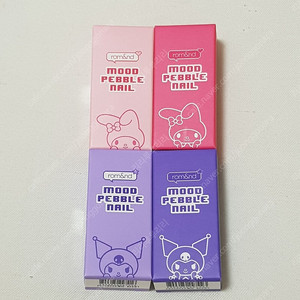 롬앤 산리오 마이멜로디 쿠로미 무드 페블 네일