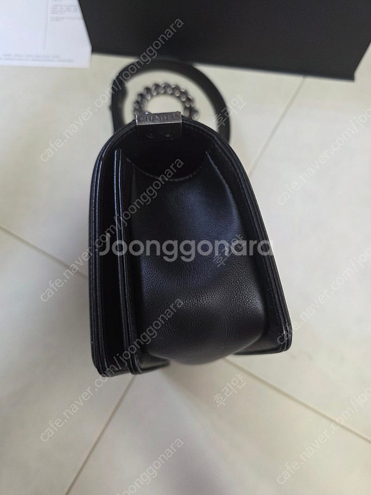 보이 샤넬 쉐브론 빈티지 은장 스몰 26번--2