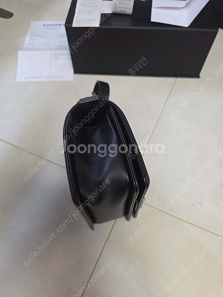 보이 샤넬 쉐브론 빈티지 은장 스몰 26번--4