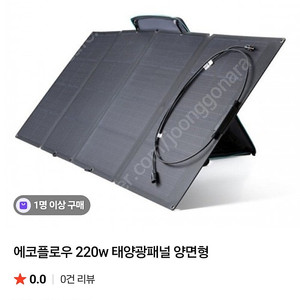 (신형미개봉) 에코플로우 태양광 패널220w