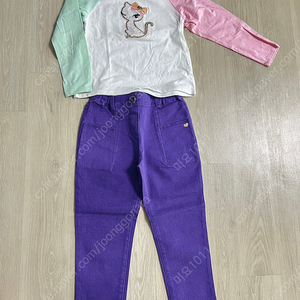 프렌치캣 티셔츠&바지 일괄 120 사이즈