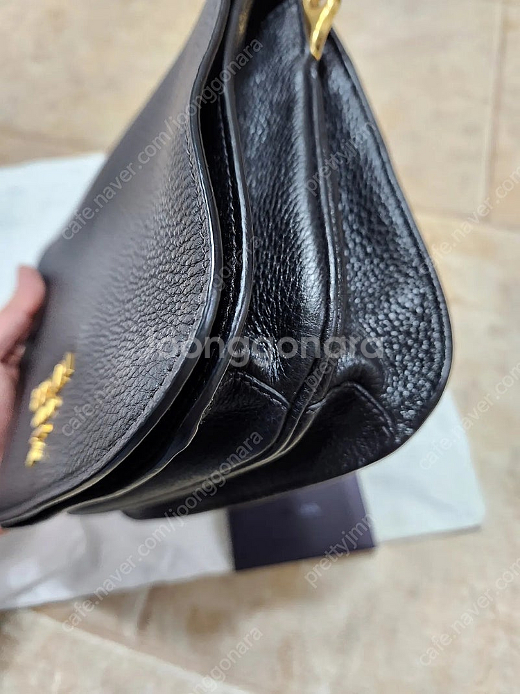 프라다 레더 금장 크로스 다이노백 1BD274--2