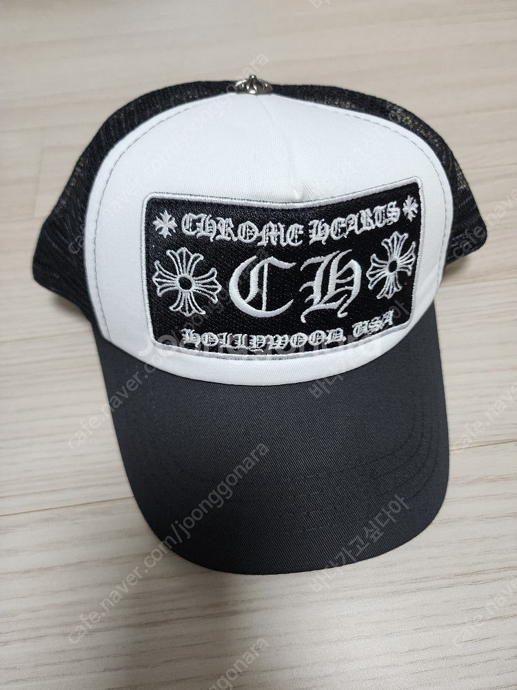 CH크롬 메쉬모자 팜(화이트/블랙)--1
