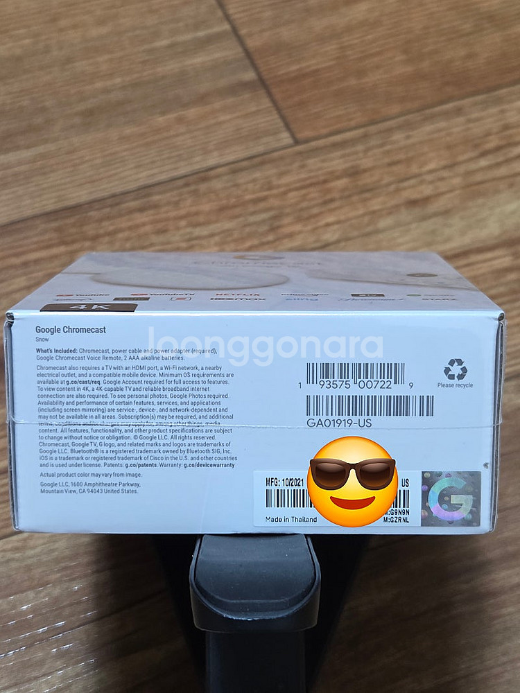 구글 크롬캐스트 4K 미개봉 북미판 팝니다--0
