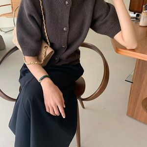 보웬 반팔 가디건