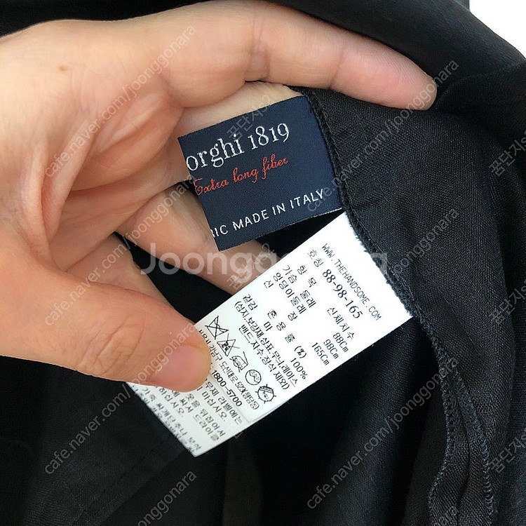 한섬 타임 23년 메인 린넨100 시스루 블라우스 셔츠...--5
