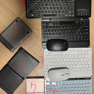 각종 휴대용, 접이식 키보드 팝니다