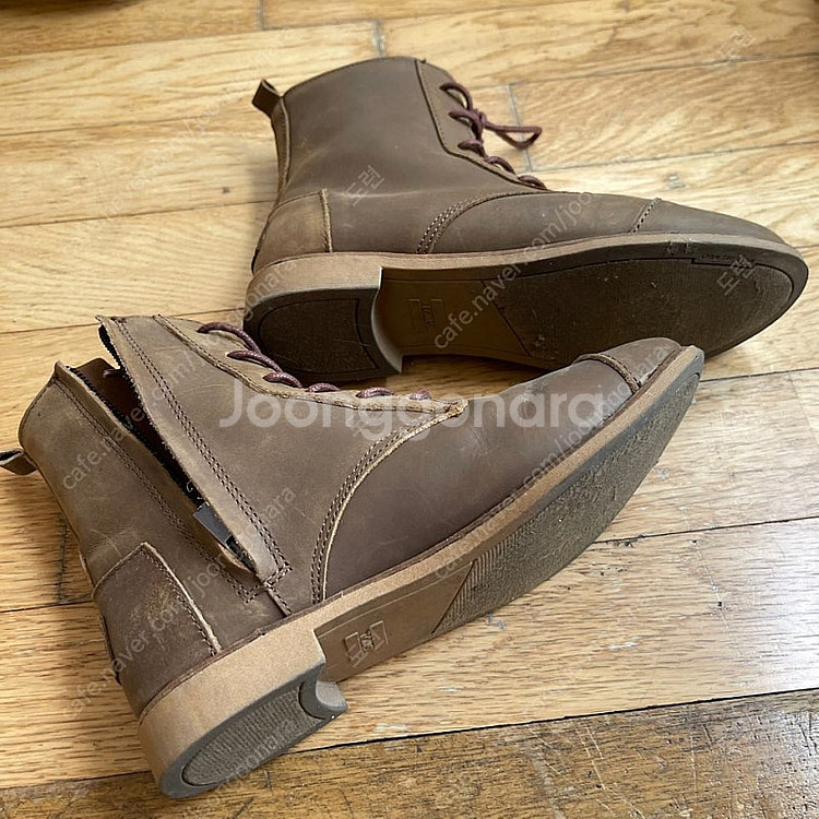 TOMS 탐스 옆지퍼 가죽 앵클 부츠 브라운 US7 (240)--2