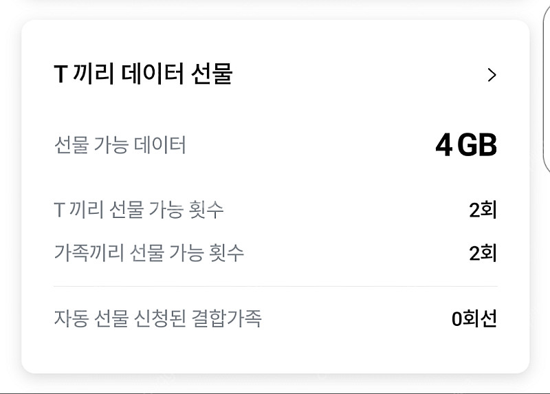 SK 데이터 2GB 2,000원 판매합니다--0