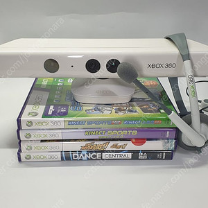 엑스박스360 (키넥트 +헤드셋+키넥트 게임4종)