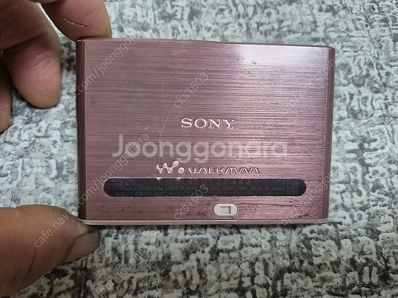 SONY MP3 NW-HD2 핑크색상 정크기기 판매합니...--7