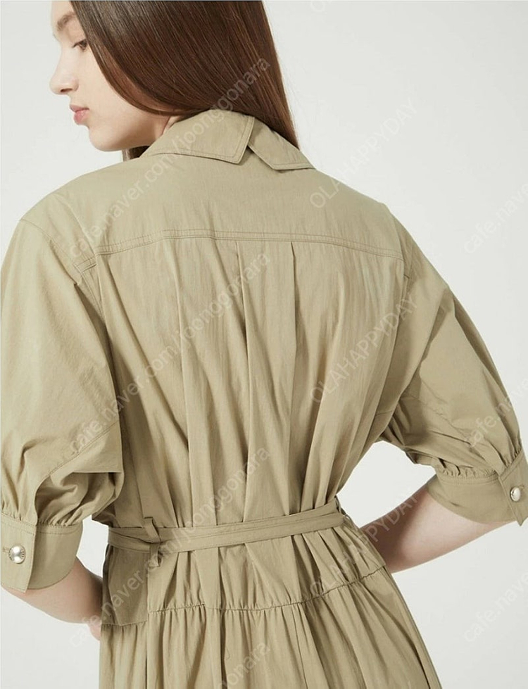 새상품) ZOOC 티어드 프릴 벨티드 원피스 66사이즈 판매합니다 이미지