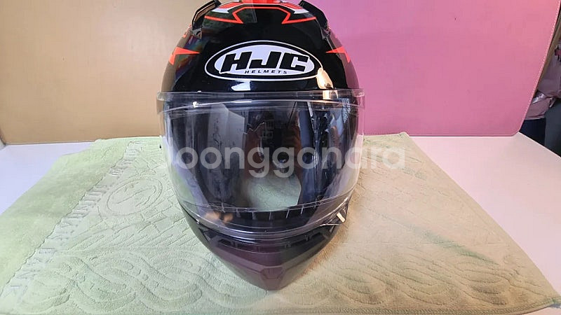 HJC C10 디아블로 헬멧 XL사이즈 + 신품 세나블...--1