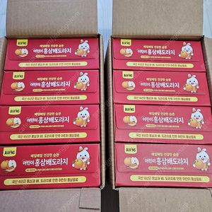 엘빈즈 어린이 홍삼배도라지 음료 8박스
