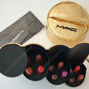 Mac 맥 2024 홀리데이 립키트 (립스틱12세트)+키링거울+골드 원형파우치 (새제품)