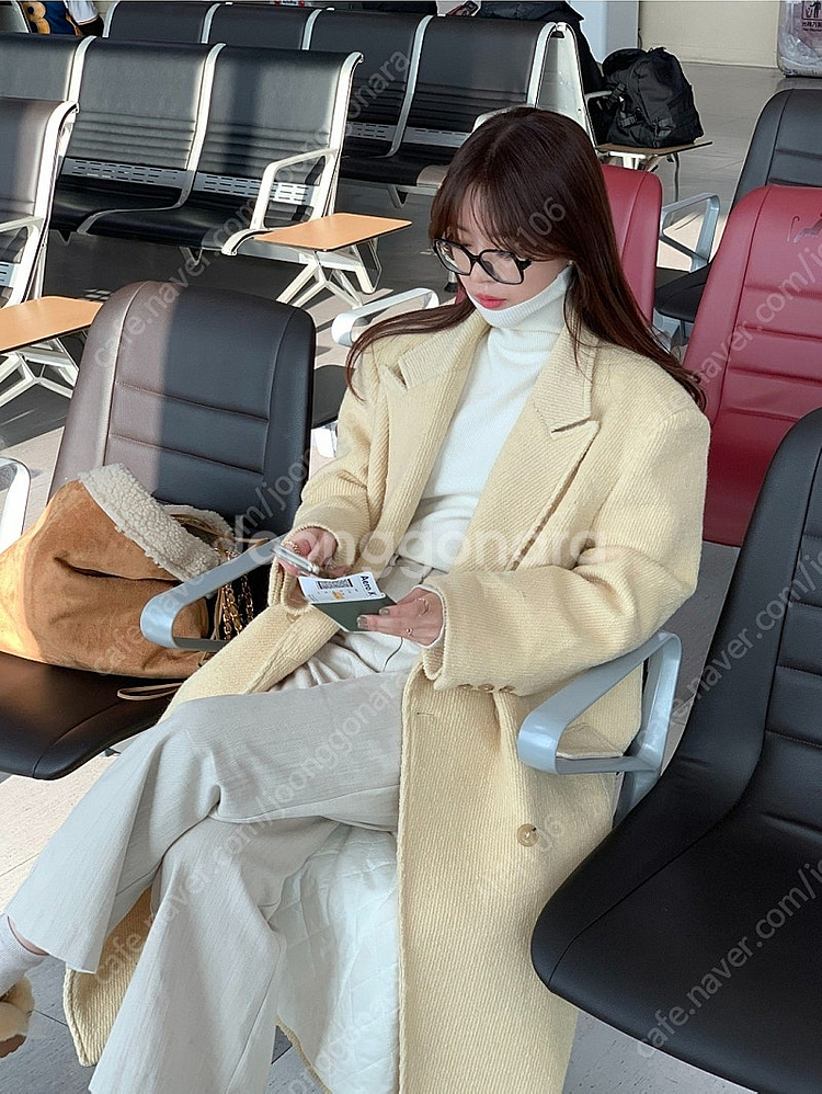 바이씨니 링구헤링본코트 버터--0