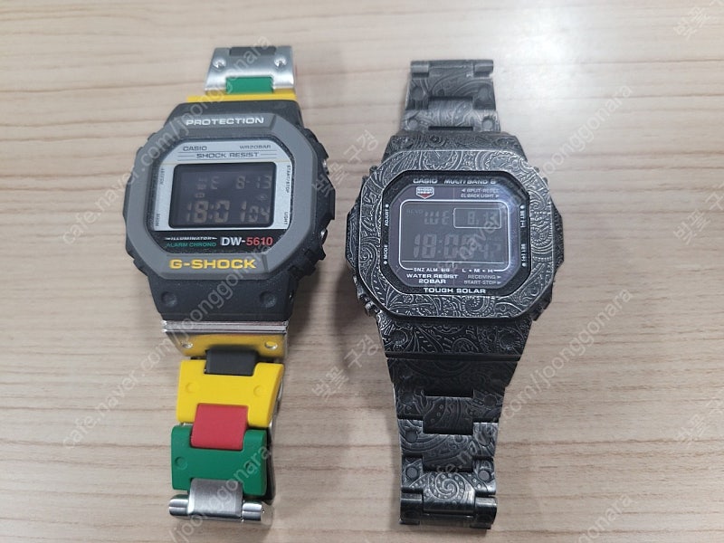 가격인하 카시오 dw-5610mt, gw-m5610bc 시계 두점 팝니다