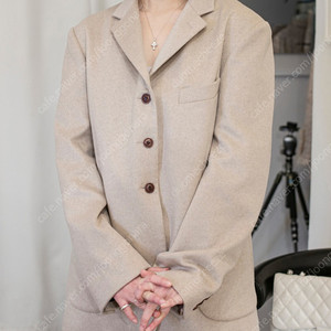 베르데오시도 Boy's Blazer S Oatmeal Ivory, 100% cashmere, 탈부착 구스다운(조끼형) 가격인하