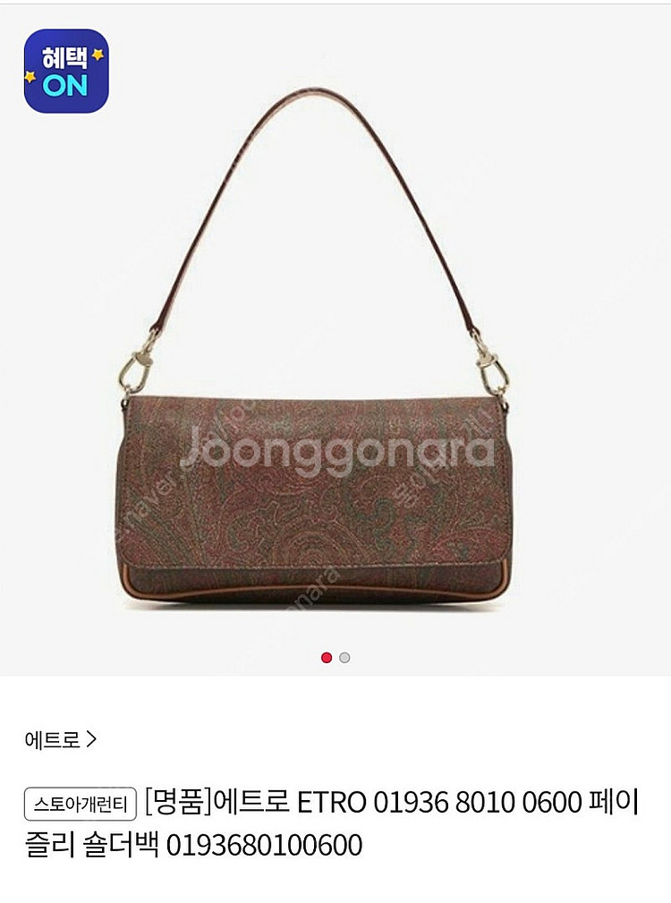 거의새거) 에트로 페이즐리 토트백 숄더백--1