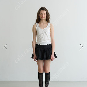 새상품 릴리코츠 프릴 스커트 치마 M 블랙